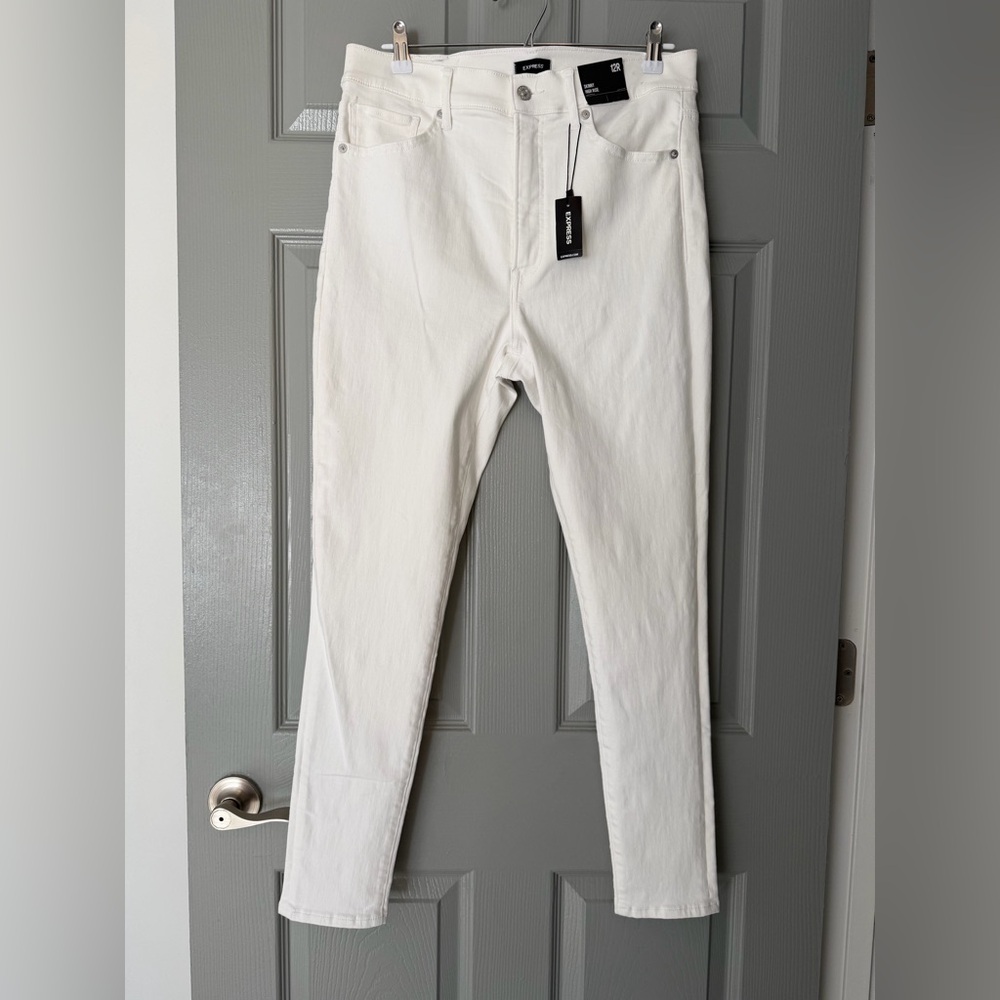 NWT Express White Skinny High Rise Cotton Women's Jeans